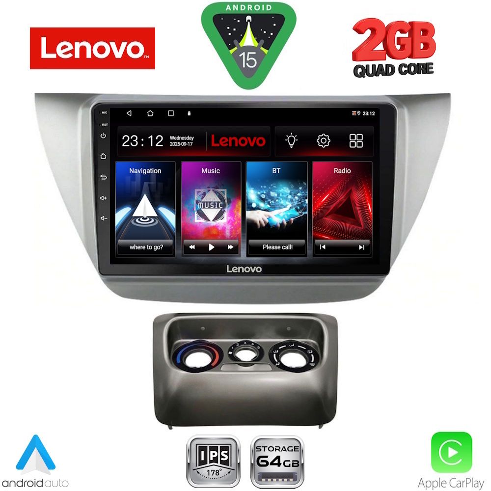 LENOVO LVD 2433_CPA (9inc) MULTIMEDIA TABLET for MITSUBISHI LANCER mod. 2000-2007 LENOVO LVD 2433_CPA (9inc) MULTIMEDIA TABLET for MITSUBISHI LANCER mod. 2000-2007