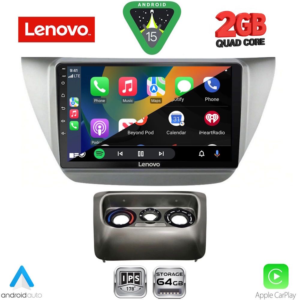 LENOVO LVD 2433_CPA (9inc) MULTIMEDIA TABLET for MITSUBISHI LANCER mod. 2000-2007 LENOVO LVD 2433_CPA (9inc) MULTIMEDIA TABLET for MITSUBISHI LANCER mod. 2000-2007