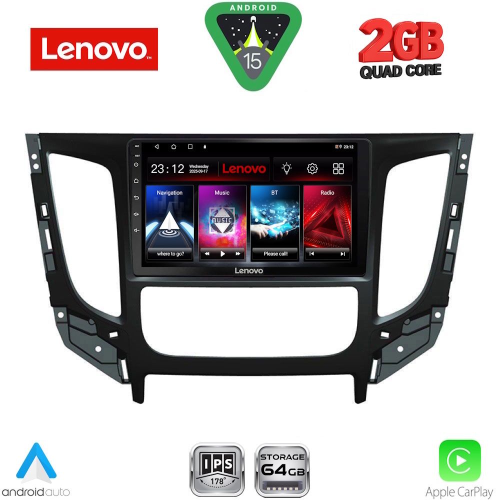 LENOVO LVD 2437_CPA CLIMA (9inc) MULTIMEDIA TABLET for MITSUBISHI L200 mod. 2015-2019 with CLIMA LENOVO LVD 2437_CPA CLIMA (9inc) MULTIMEDIA TABLET for MITSUBISHI L200 mod. 2015-2019 with CLIMA