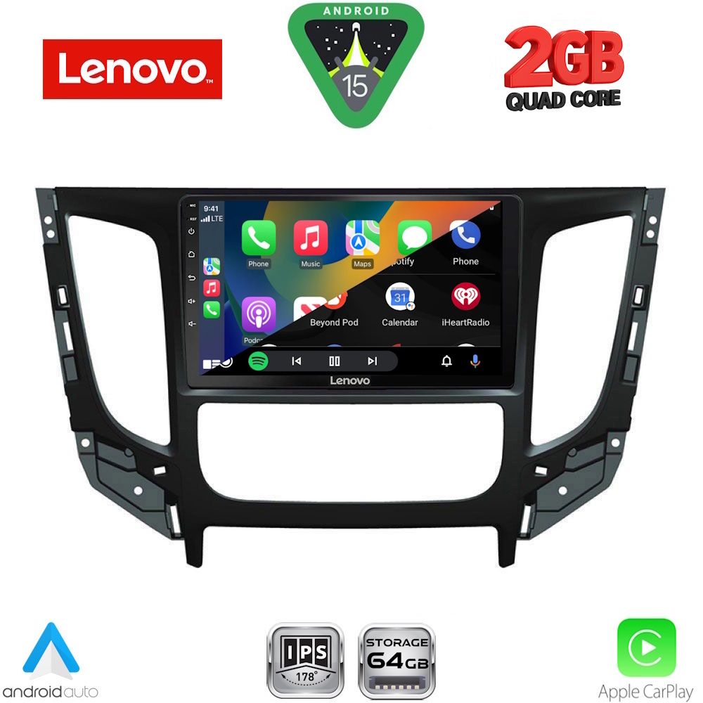 LENOVO LVD 2437_CPA CLIMA (9inc) MULTIMEDIA TABLET for MITSUBISHI L200 mod. 2015-2019 with CLIMA LENOVO LVD 2437_CPA CLIMA (9inc) MULTIMEDIA TABLET for MITSUBISHI L200 mod. 2015-2019 with CLIMA