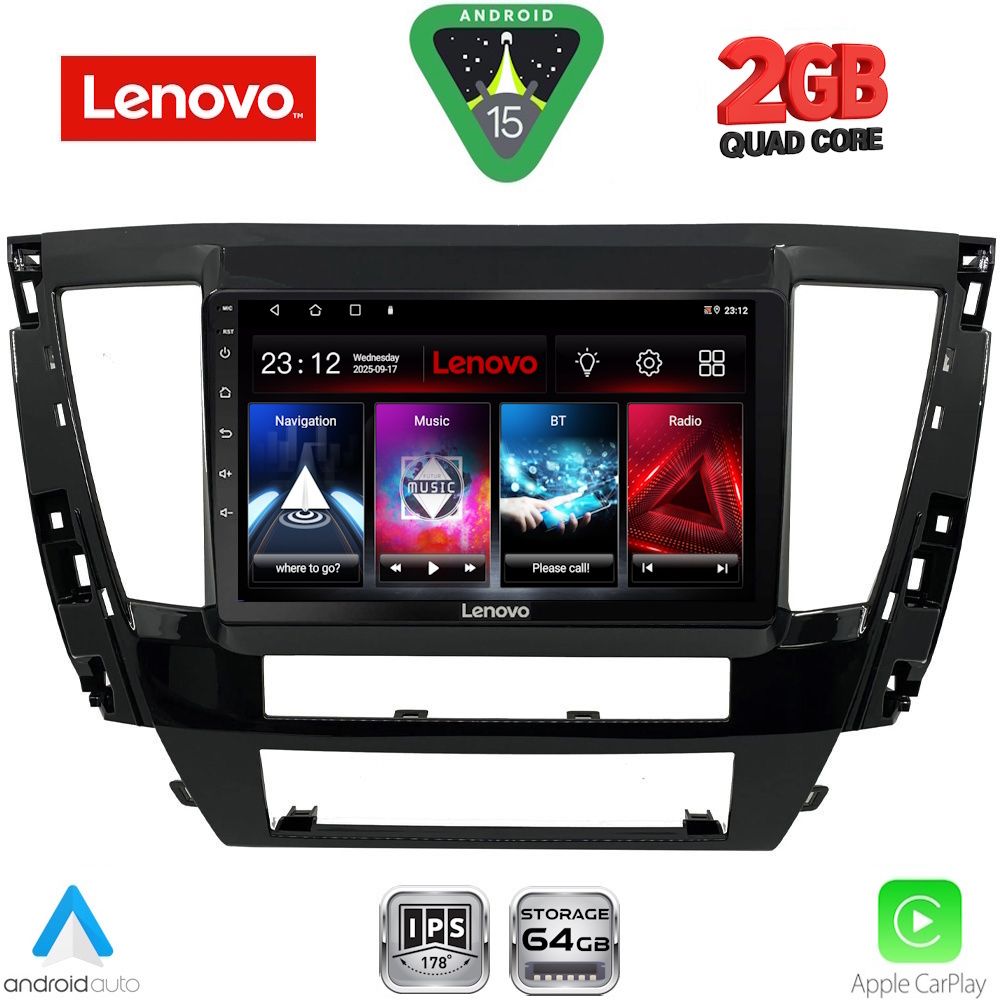 LENOVO LVD 2447S_CPA (9inc) MULTIMEDIA TABLET for MITSUBISHI PAJERO SPORT mod. 2020+ LENOVO LVD 2447S_CPA (9inc) MULTIMEDIA TABLET for MITSUBISHI PAJERO SPORT mod. 2020+