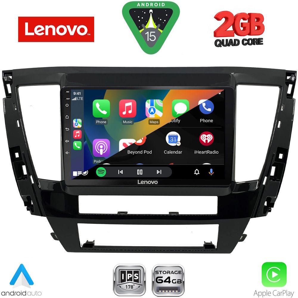 LENOVO LVD 2447S_CPA (9inc) MULTIMEDIA TABLET for MITSUBISHI PAJERO SPORT mod. 2020+ LENOVO LVD 2447S_CPA (9inc) MULTIMEDIA TABLET for MITSUBISHI PAJERO SPORT mod. 2020+