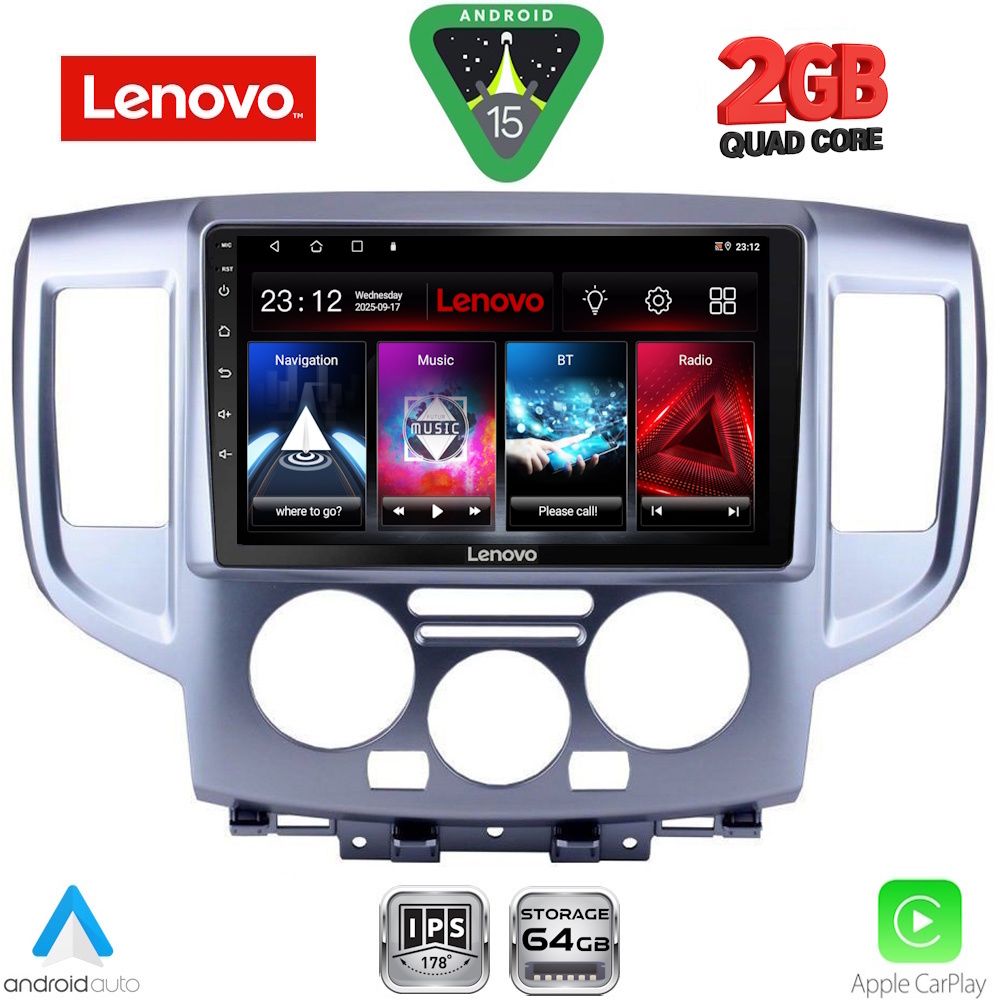 LENOVO LVD 2458SL_CPA (9inc) MULTIMEDIA TABLET for NISSAN NV 200 mod. 2009-2020 (SILVER) LENOVO LVD 2458SL_CPA (9inc) MULTIMEDIA TABLET for NISSAN NV 200 mod. 2009-2020 (SILVER)