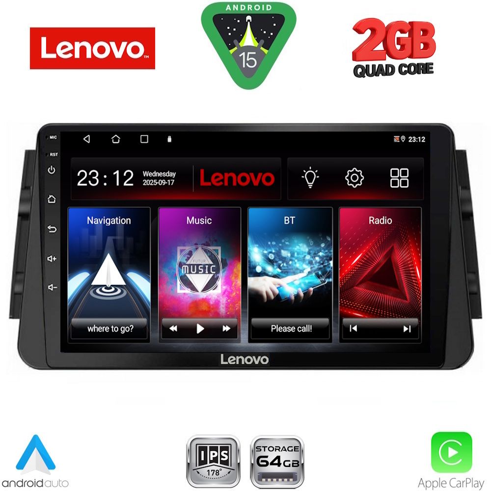 LENOVO LVD 2460_CPA (9inc) MULTIMEDIA TABLET for NISSAN MICRA mod. 2017-2026 LENOVO LVD 2460_CPA (9inc) MULTIMEDIA TABLET for NISSAN MICRA mod. 2017-2026