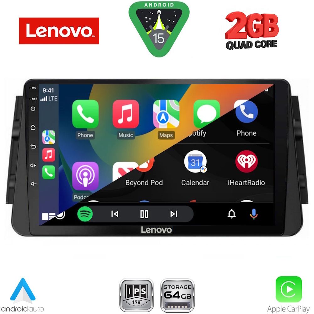 LENOVO LVD 2460_CPA (9inc) MULTIMEDIA TABLET for NISSAN MICRA mod. 2017-2026 LENOVO LVD 2460_CPA (9inc) MULTIMEDIA TABLET for NISSAN MICRA mod. 2017-2026