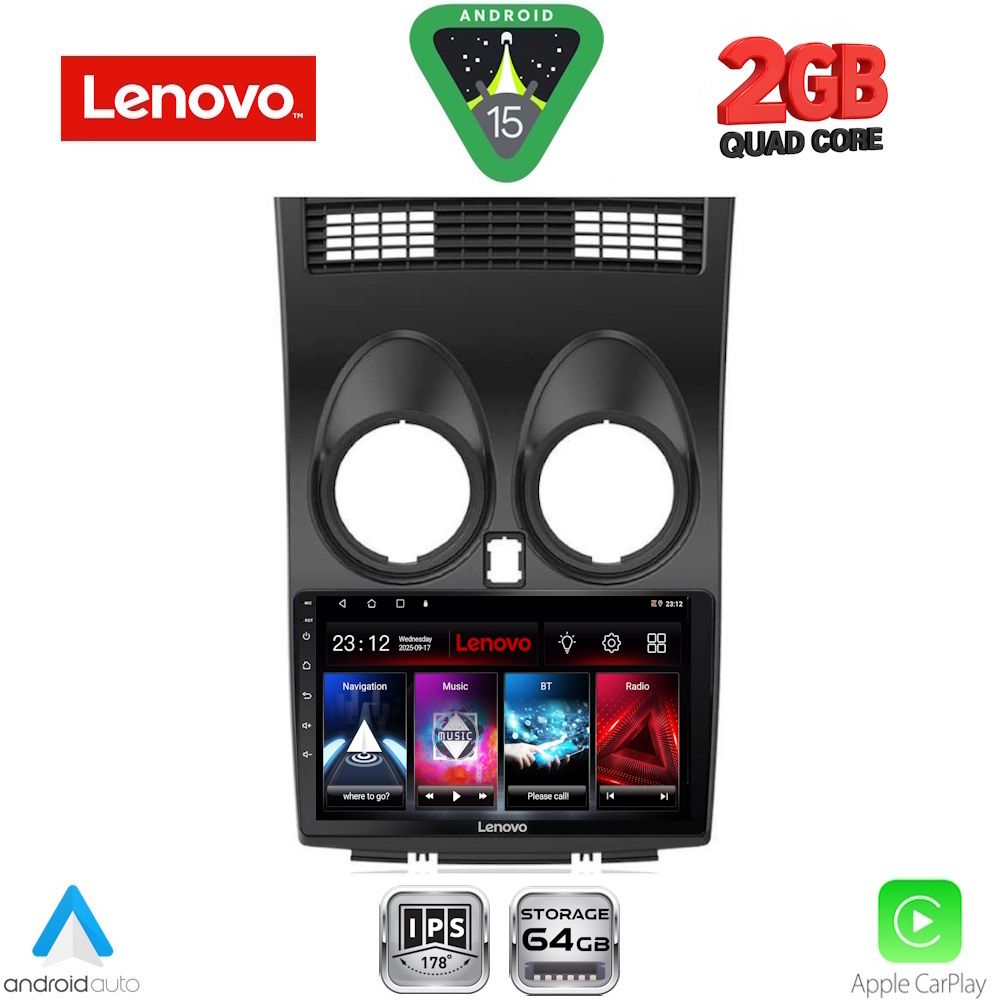 LENOVO LVD 2466_CPA (9inc) MULTIMEDIA TABLET for NISSAN QASHQAI mod. 2007-2014 LENOVO LVD 2466_CPA (9inc) MULTIMEDIA TABLET for NISSAN QASHQAI mod. 2007-2014