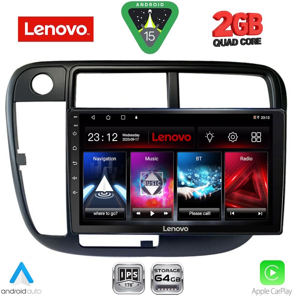LENOVO LVD 2186_CPA CLIMA (9inc) MULTIMEDIA TABLET for HONDA CIVIC mod. 1995-2001 LENOVO LVD 2186_CPA CLIMA (9inc) MULTIMEDIA TABLET for HONDA CIVIC mod. 1995-2001