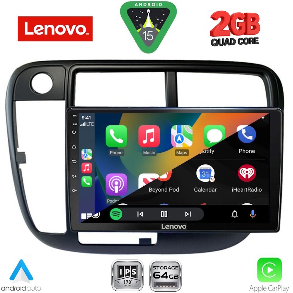 LENOVO LVD 2186_CPA CLIMA (9inc) MULTIMEDIA TABLET for HONDA CIVIC mod. 1995-2001 LENOVO LVD 2186_CPA CLIMA (9inc) MULTIMEDIA TABLET for HONDA CIVIC mod. 1995-2001
