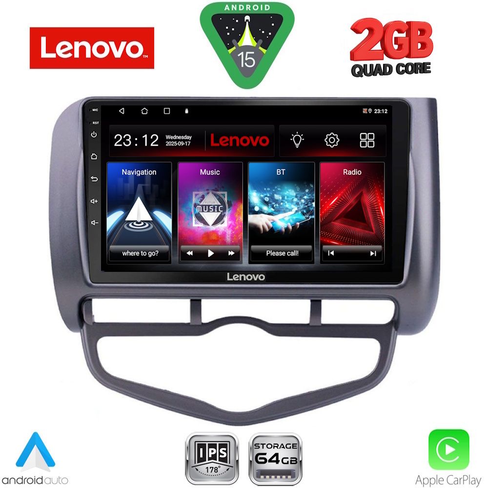 LENOVO LVD 2210_CPA CLIMA (9inc) MULTIMEDIA TABLET for HONDA JAZZ mod. 2002-2008 LENOVO LVD 2210_CPA CLIMA (9inc) MULTIMEDIA TABLET for HONDA JAZZ mod. 2002-2008