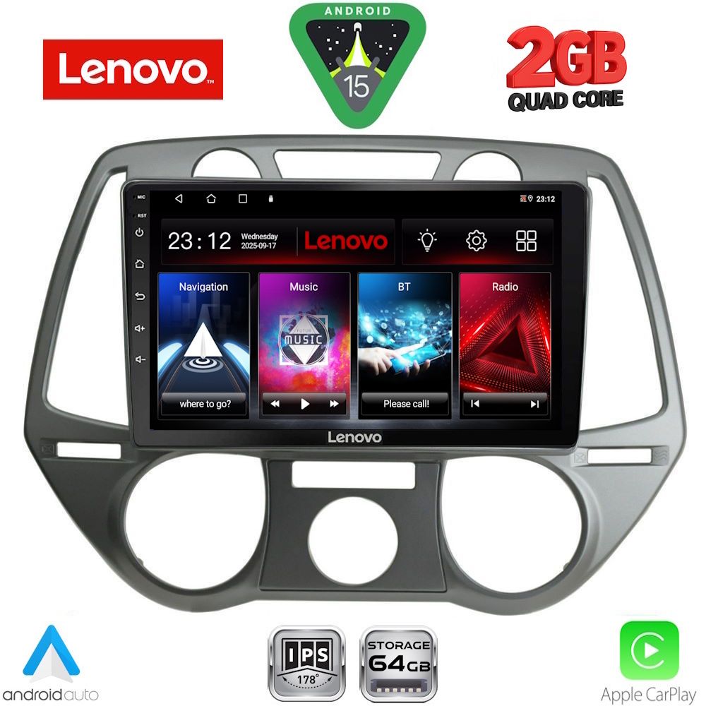LENOVO LVD 2228_CPA A/C (9inc) MULTIMEDIA TABLET for HYUNDAI i20 mod. 2008-2012 LENOVO LVD 2228_CPA A/C (9inc) MULTIMEDIA TABLET for HYUNDAI i20 mod. 2008-2012