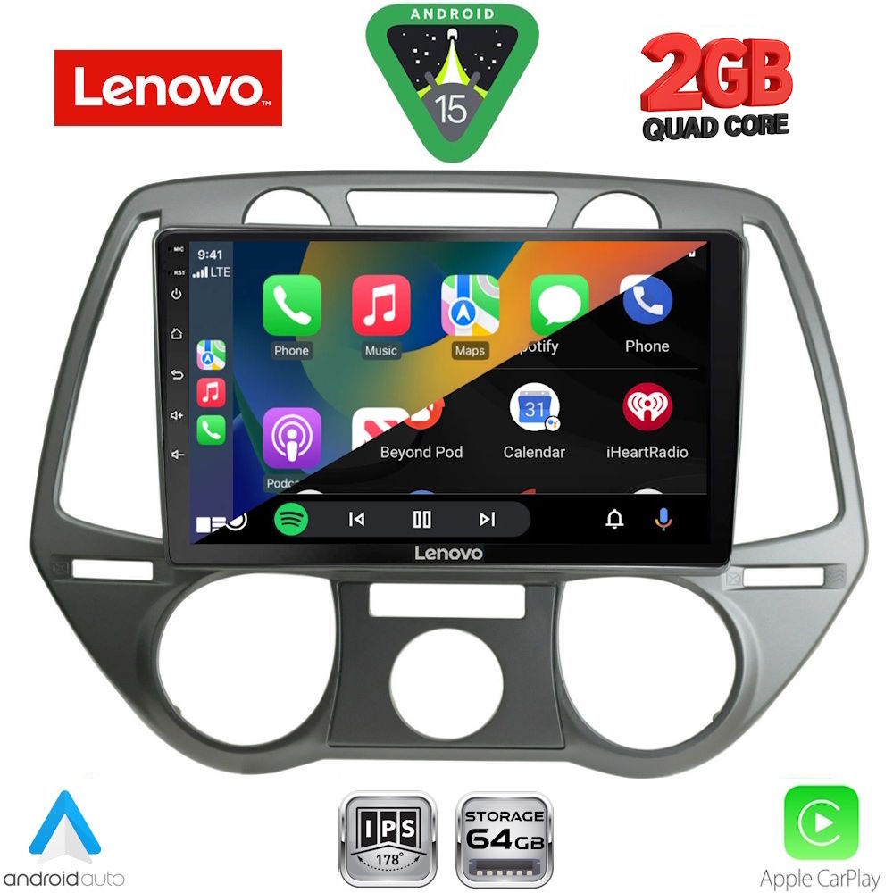 LENOVO LVD 2228_CPA A/C (9inc) MULTIMEDIA TABLET for HYUNDAI i20 mod. 2008-2012 LENOVO LVD 2228_CPA A/C (9inc) MULTIMEDIA TABLET for HYUNDAI i20 mod. 2008-2012
