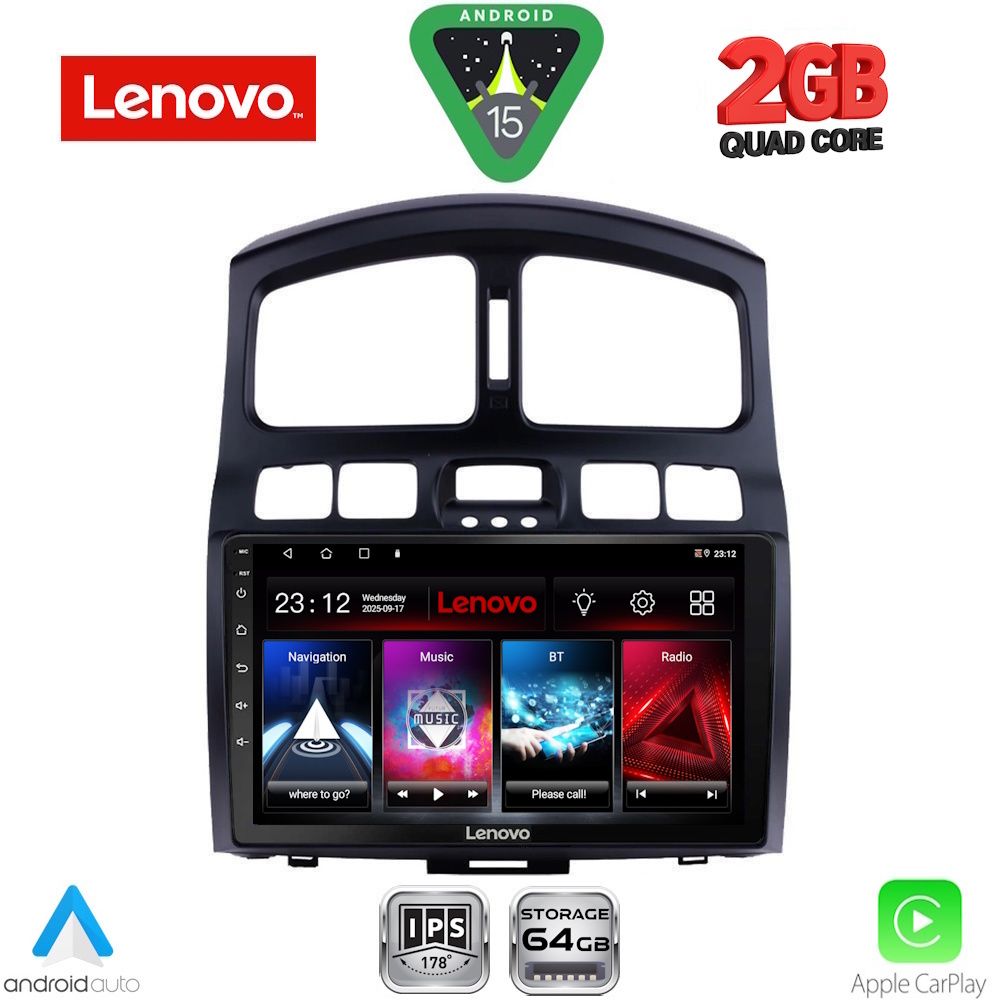 LENOVO LVD 2236_CPA (9inc) MULTIMEDIA TABLET for HYUNDAI SANTA FE mod. 2003-2006 LENOVO LVD 2236_CPA (9inc) MULTIMEDIA TABLET for HYUNDAI SANTA FE mod. 2003-2006