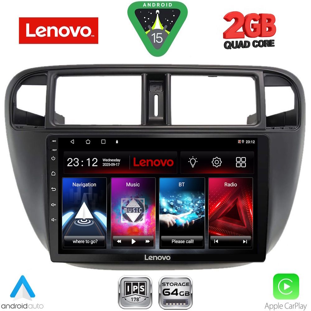 LENOVO LVD 2186_CPA A/C (9inc) MULTIMEDIA TABLET for HONDA CIVIC mod. 1995-2001 LENOVO LVD 2186_CPA A/C (9inc) MULTIMEDIA TABLET for HONDA CIVIC mod. 1995-2001