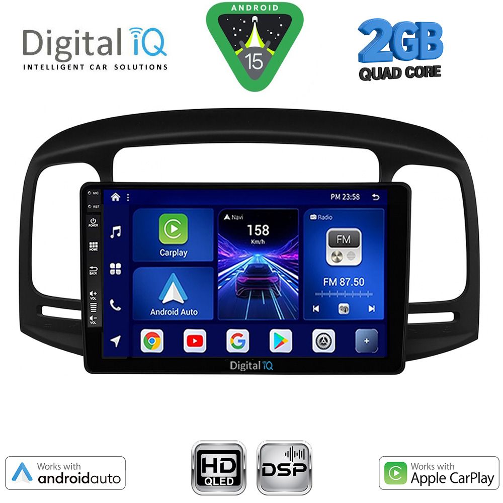DIGITAL IQ BXC 3249BL_CPAA (9inc) MULTIMEDIA TABLET for HYUNDAI ACCENT mod. 2005-2012 (BLACK) DIGITAL IQ BXC 3249BL_CPAA (9inc) MULTIMEDIA TABLET for HYUNDAI ACCENT mod. 2005-2012 (BLACK)