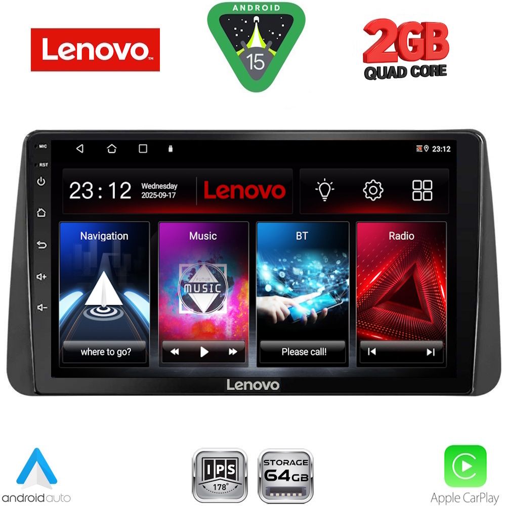 LENOVO LVD 2149_CPA DASH (9inc) MULTIMEDIA TABLET for FIAT TIPO mod. 2018-2023 LENOVO LVD 2149_CPA DASH (9inc) MULTIMEDIA TABLET for FIAT TIPO mod. 2018-2023
