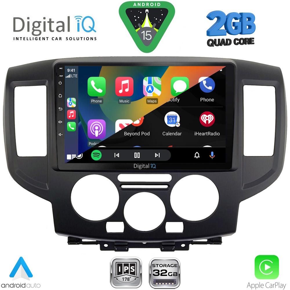 DIGITAL IQ RSD 1458BL_CPA (9inc) MULTIMEDIA TABLET for NISSAN NV200 mod. 2009-2020 (BLACK) DIGITAL IQ RSD 1458BL_CPA (9inc) MULTIMEDIA TABLET for NISSAN NV200 mod. 2009-2020 (BLACK)