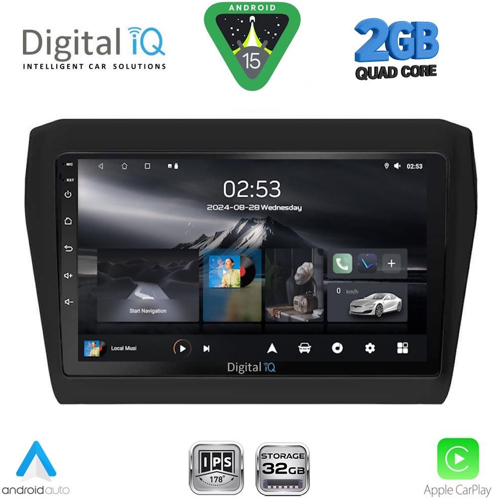 DIGITAL IQ RSD 1686_CPA (9inc) MULTIMEDIA TABLET for SUZUKI SWIFT mod. 2017-2023 DIGITAL IQ RSD 1686_CPA (9inc) MULTIMEDIA TABLET for SUZUKI SWIFT mod. 2017-2023