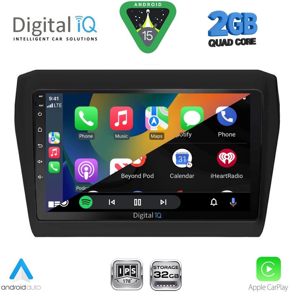 DIGITAL IQ RSD 1686_CPA (9inc) MULTIMEDIA TABLET for SUZUKI SWIFT mod. 2017-2023 DIGITAL IQ RSD 1686_CPA (9inc) MULTIMEDIA TABLET for SUZUKI SWIFT mod. 2017-2023