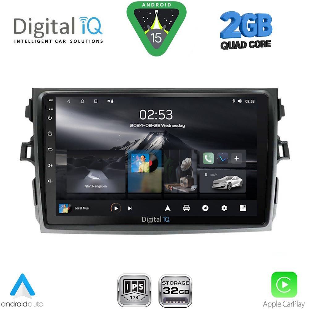 DIGITAL IQ RSD 1713_CPA (9inc) MULTIMEDIA TABLET for TOYOTA COROLLA 4D mod. 2006-2012 DIGITAL IQ RSD 1713_CPA (9inc) MULTIMEDIA TABLET for TOYOTA COROLLA 4D mod. 2006-2012