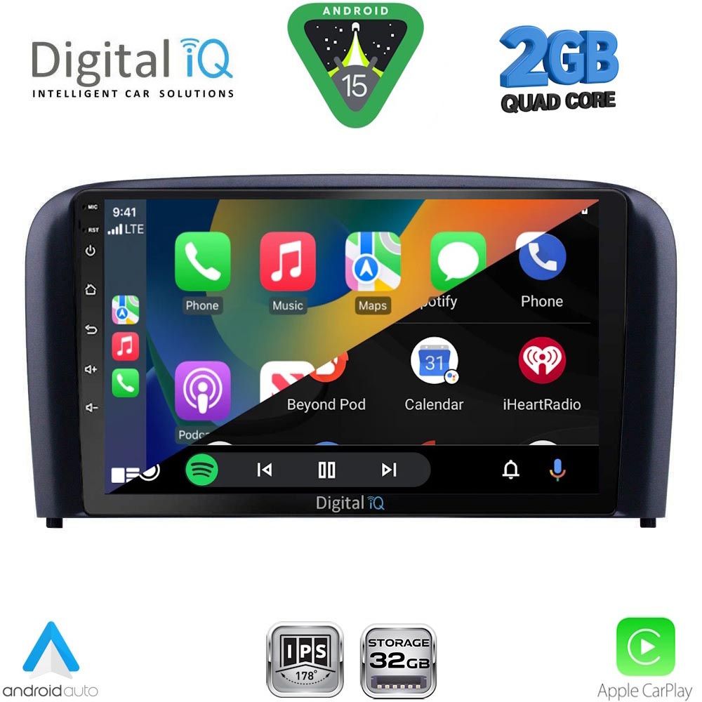 DIGITAL IQ RSD 1786_CPA (9inc) MULTIMEDIA TABLET for VOLVO S80 mod. 1998-2006 DIGITAL IQ RSD 1786_CPA (9inc) MULTIMEDIA TABLET for VOLVO S80 mod. 1998-2006