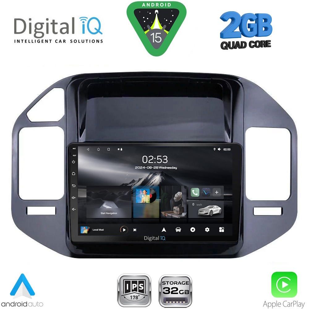 DIGITAL IQ RSD 1444BL_CPA (9inc) MULTIMEDIA TABLET for MITSUBISHI PAJERO mod. 1999-2006 DIGITAL IQ RSD 1444BL_CPA (9inc) MULTIMEDIA TABLET for MITSUBISHI PAJERO mod. 1999-2006