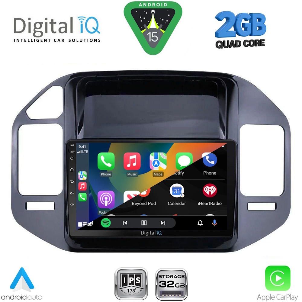 DIGITAL IQ RSD 1444BL_CPA (9inc) MULTIMEDIA TABLET for MITSUBISHI PAJERO mod. 1999-2006 DIGITAL IQ RSD 1444BL_CPA (9inc) MULTIMEDIA TABLET for MITSUBISHI PAJERO mod. 1999-2006