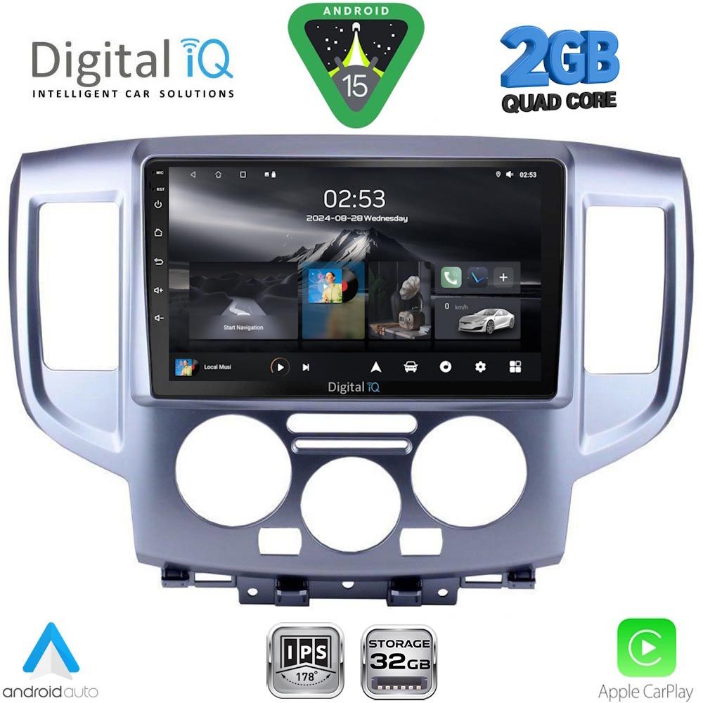 DIGITAL IQ RSD 1458SL_CPA (9inc) MULTIMEDIA TABLET for NISSAN NV200 mod. 2009-2020 (SILVER) DIGITAL IQ RSD 1458SL_CPA (9inc) MULTIMEDIA TABLET for NISSAN NV200 mod. 2009-2020 (SILVER)