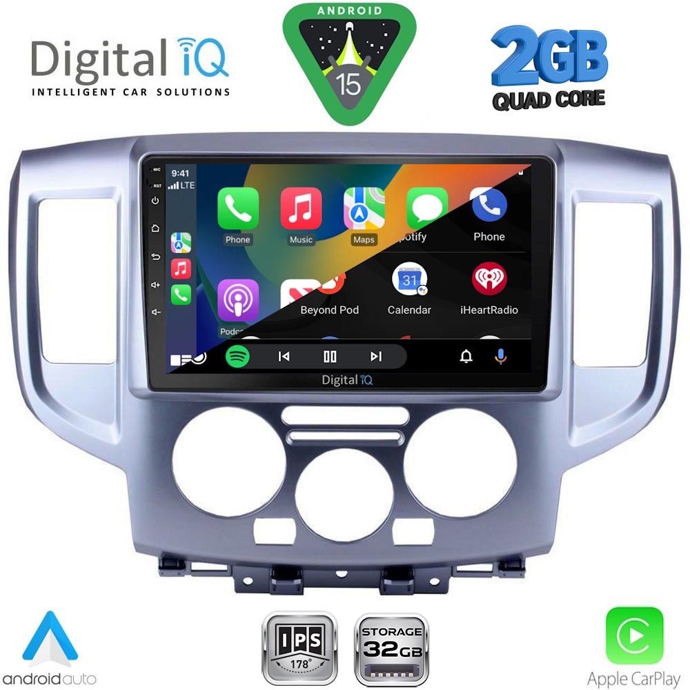 DIGITAL IQ RSD 1458SL_CPA (9inc) MULTIMEDIA TABLET for NISSAN NV200 mod. 2009-2020 (SILVER) DIGITAL IQ RSD 1458SL_CPA (9inc) MULTIMEDIA TABLET for NISSAN NV200 mod. 2009-2020 (SILVER)