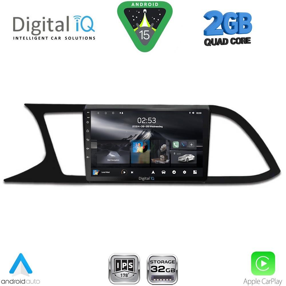 DIGITAL IQ RSD 1575_CPA (9inc) MULTIMEDIA TABLET for SEAT LEON mod. 2012-2021 DIGITAL IQ RSD 1575_CPA (9inc) MULTIMEDIA TABLET for SEAT LEON mod. 2012-2021