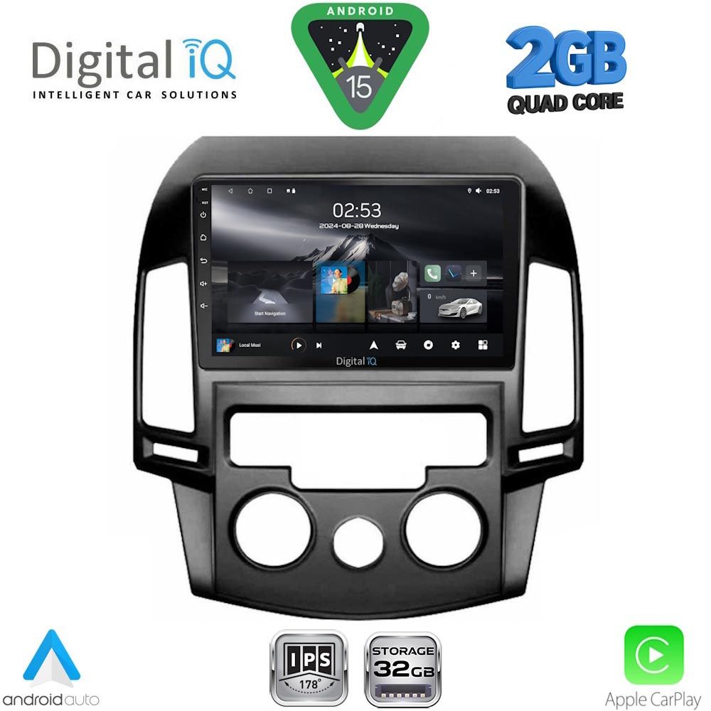 DIGITAL IQ RSD 1231_CPA A/C (9inc) MULTIMEDIA TABLET for HYUNDAI i30 mod. 2007-2012 DIGITAL IQ RSD 1231_CPA A/C (9inc) MULTIMEDIA TABLET for HYUNDAI i30 mod. 2007-2012