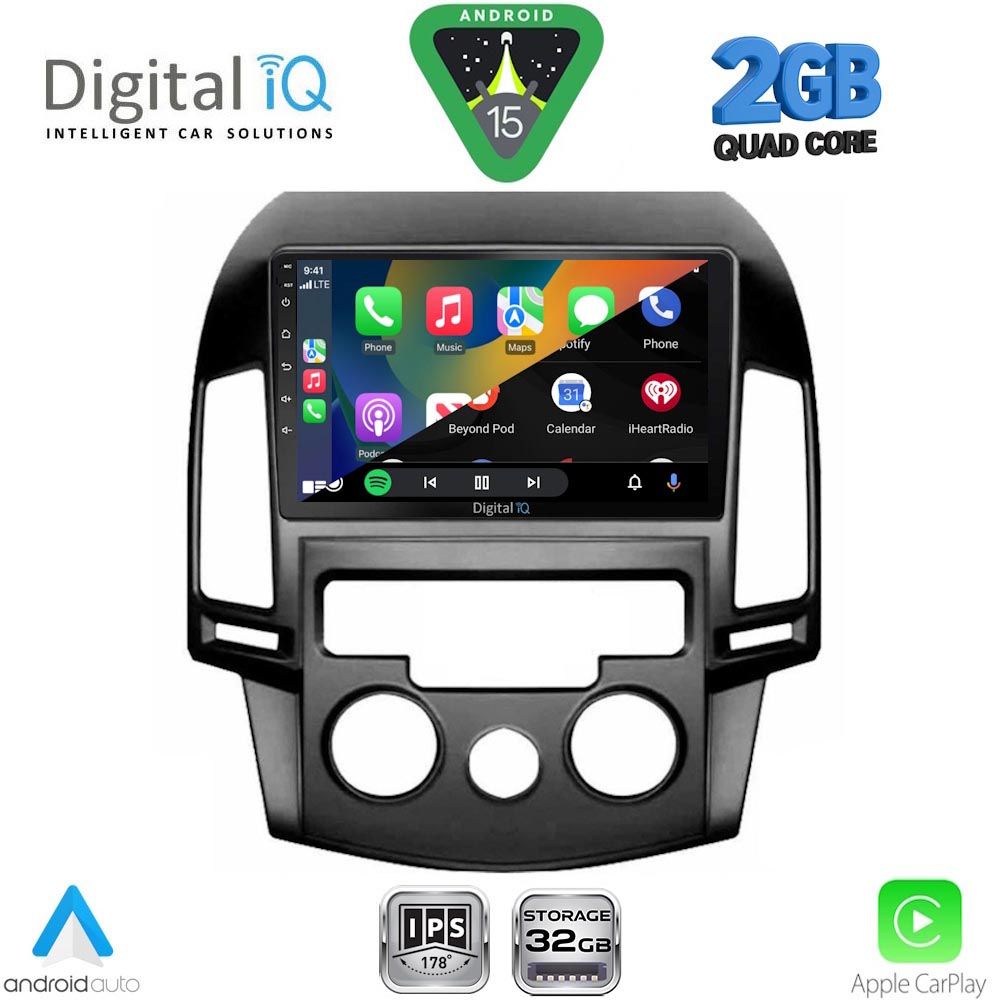 DIGITAL IQ RSD 1231_CPA A/C (9inc) MULTIMEDIA TABLET for HYUNDAI i30 mod. 2007-2012 DIGITAL IQ RSD 1231_CPA A/C (9inc) MULTIMEDIA TABLET for HYUNDAI i30 mod. 2007-2012