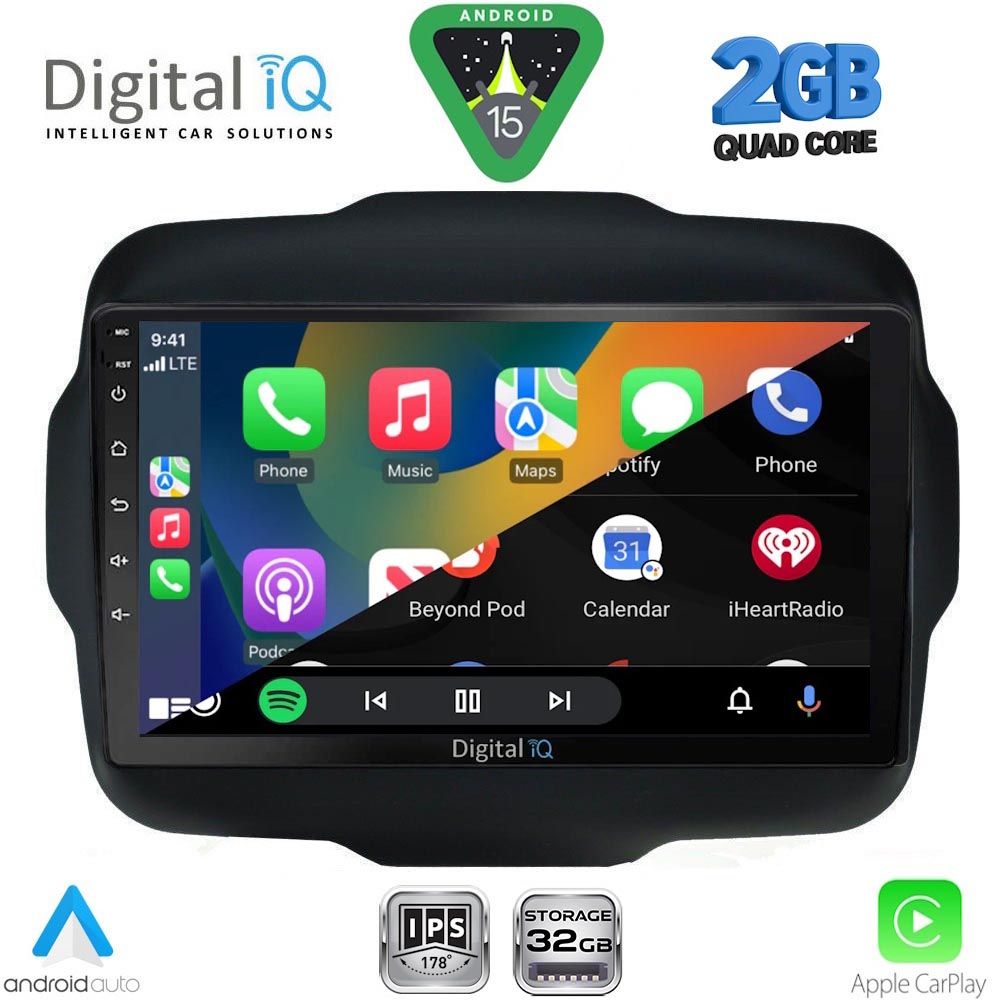 DIGITAL IQ RSD 1290_CPA (9inc) MULTIMEDIA TABLET for JEEP RENEGADE mod. 2014-2025 DIGITAL IQ RSD 1290_CPA (9inc) MULTIMEDIA TABLET for JEEP RENEGADE mod. 2014-2025