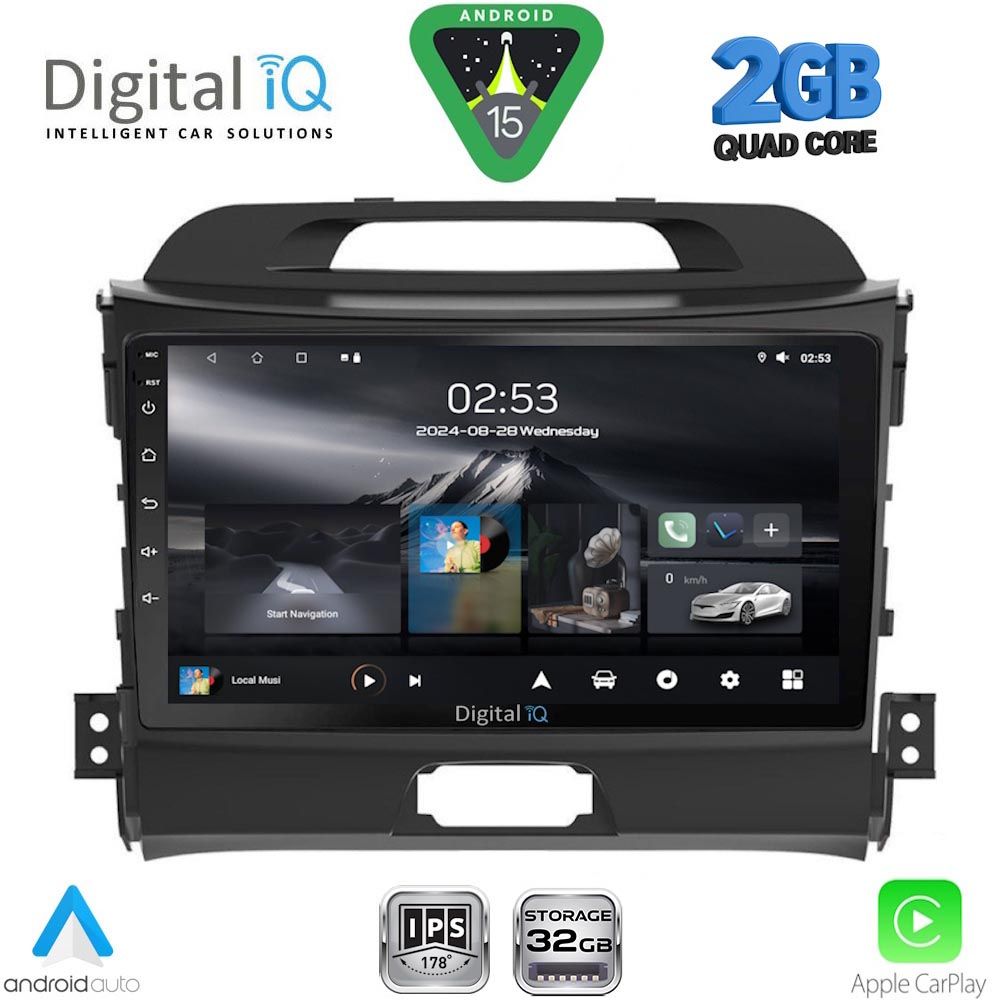 DIGITAL IQ RSD 1325_CPA (9inc) MULTIMEDIA TABLET for KIA SPORTAGE mod. 2010-2015 DIGITAL IQ RSD 1325_CPA (9inc) MULTIMEDIA TABLET for KIA SPORTAGE mod. 2010-2015