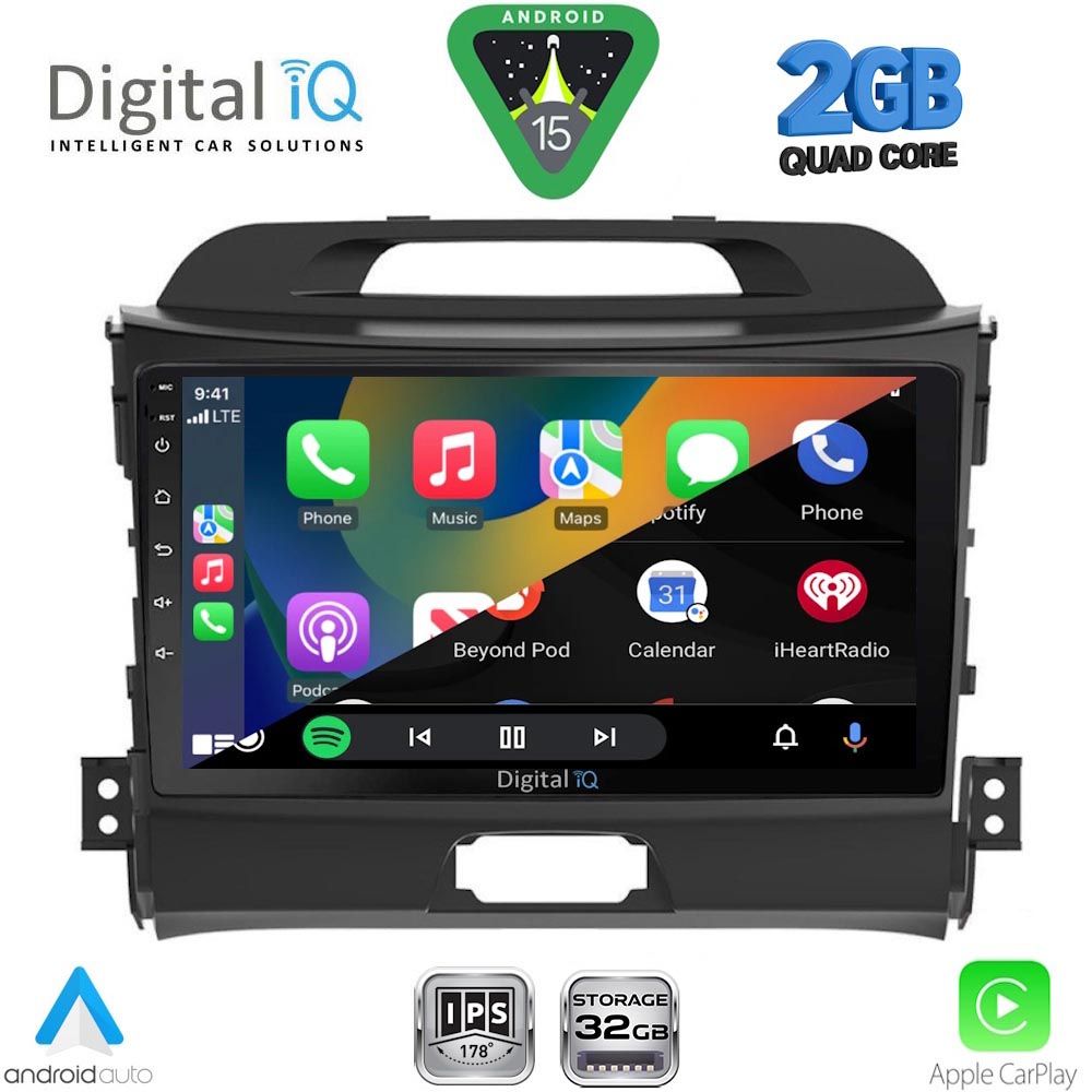 DIGITAL IQ RSD 1325_CPA (9inc) MULTIMEDIA TABLET for KIA SPORTAGE mod. 2010-2015 DIGITAL IQ RSD 1325_CPA (9inc) MULTIMEDIA TABLET for KIA SPORTAGE mod. 2010-2015