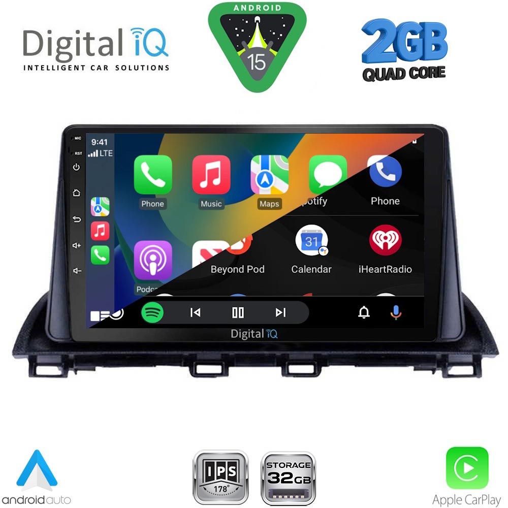 DIGITAL IQ RSD 1367_CPA (9inc) MULTIMEDIA TABLET for MAZDA 3 mod. 2014-2019 DIGITAL IQ RSD 1367_CPA (9inc) MULTIMEDIA TABLET for MAZDA 3 mod. 2014-2019