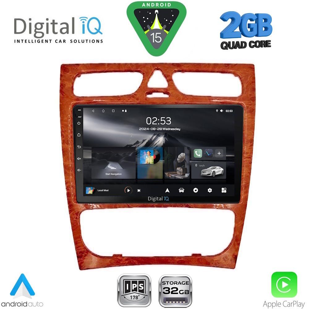 DIGITAL IQ RSD 1402CH_CPA (9inc) MUTIMEDIA TABLET for MERCEDES C (W203) mod. 1999-2004 DIGITAL IQ RSD 1402CH_CPA (9inc) MUTIMEDIA TABLET for MERCEDES C (W203) mod. 1999-2004