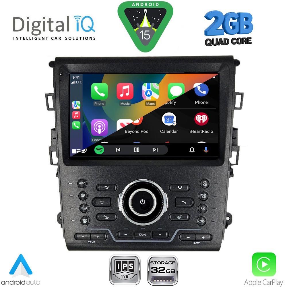 DIGITAL IQ RSD 1164_CPA CLIMA (9inc) MULTIMEDIA TABLET for FORD MONDEO mod. 2014-2023 DIGITAL IQ RSD 1164_CPA CLIMA (9inc) MULTIMEDIA TABLET for FORD MONDEO mod. 2014-2023