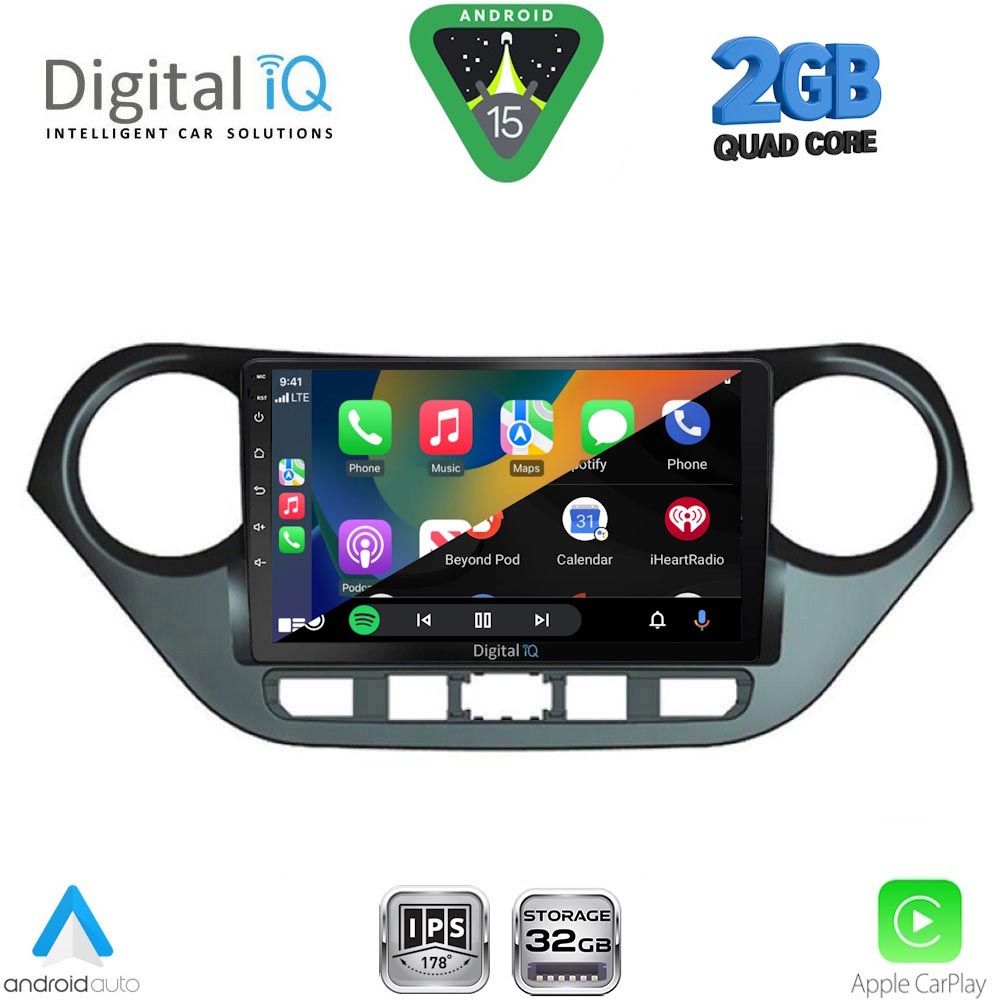 DIGITAL IQ RSD 1224_CPA (9inc) MULTIMEDIA TABLET for HYUNDAI i10 mod. 2014-2020 DIGITAL IQ RSD 1224_CPA (9inc) MULTIMEDIA TABLET for HYUNDAI i10 mod. 2014-2020
