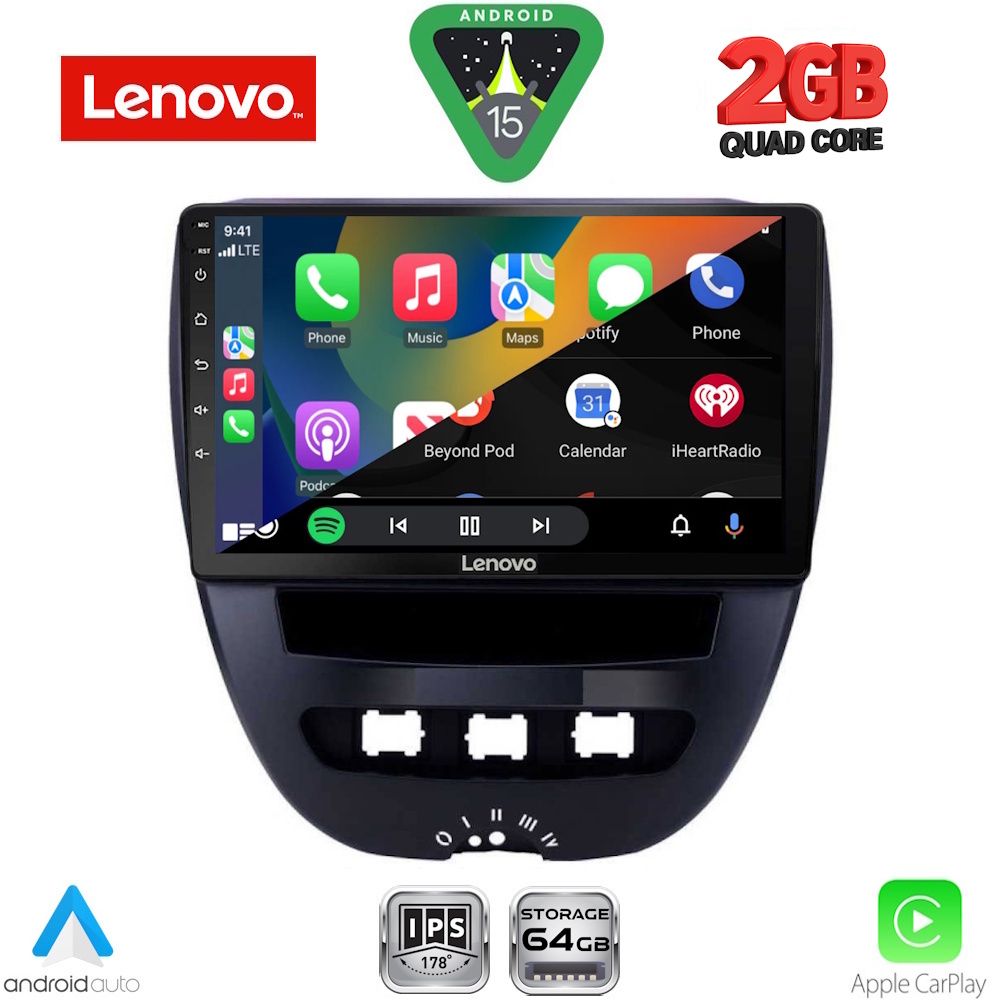 LENOVO LVD 2707_CPA (10inc) MULTIMEDIA TABLET for CITROEN C1-PEUGEOT 107-TOYOTA AYGO mod. 2005-2014 LENOVO LVD 2707_CPA (10inc) MULTIMEDIA TABLET for CITROEN C1-PEUGEOT 107-TOYOTA AYGO mod. 2005-2014