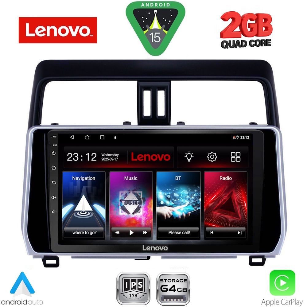 LENOVO LVD 2739_CPA (10inc) MULTIMEDIA TABLET for TOYOTA LAND CRUISER - PRADO mod. 2019-2023 LENOVO LVD 2739_CPA (10inc) MULTIMEDIA TABLET for TOYOTA LAND CRUISER - PRADO mod. 2019-2023