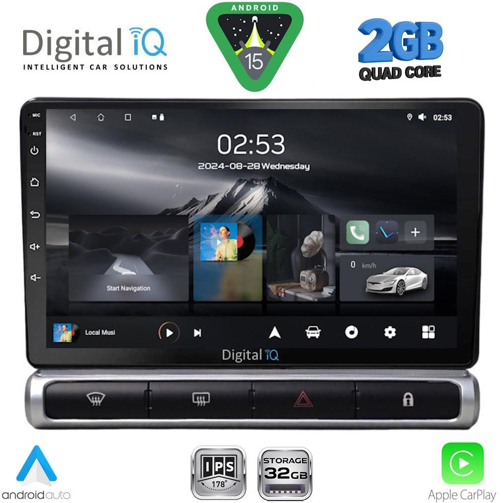 DIGITAL IQ RSD 1093H_CPA (9inc) MULTIMEDIA TABLET for CITROEN C3 - DS3 mod. 2016-2024 High Version DIGITAL IQ RSD 1093H_CPA (9inc) MULTIMEDIA TABLET for CITROEN C3 - DS3 mod. 2016-2024 High Version