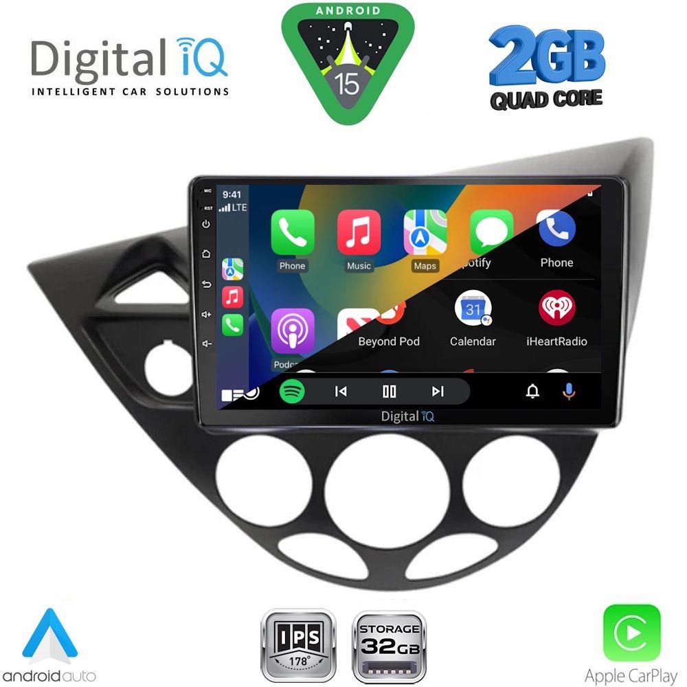 DIGITAL IQ RSD 1169_CPA (9inc) MULTIMEDIA TABLET for FORD FOCUS mod. 1998-2004 DIGITAL IQ RSD 1169_CPA (9inc) MULTIMEDIA TABLET for FORD FOCUS mod. 1998-2004