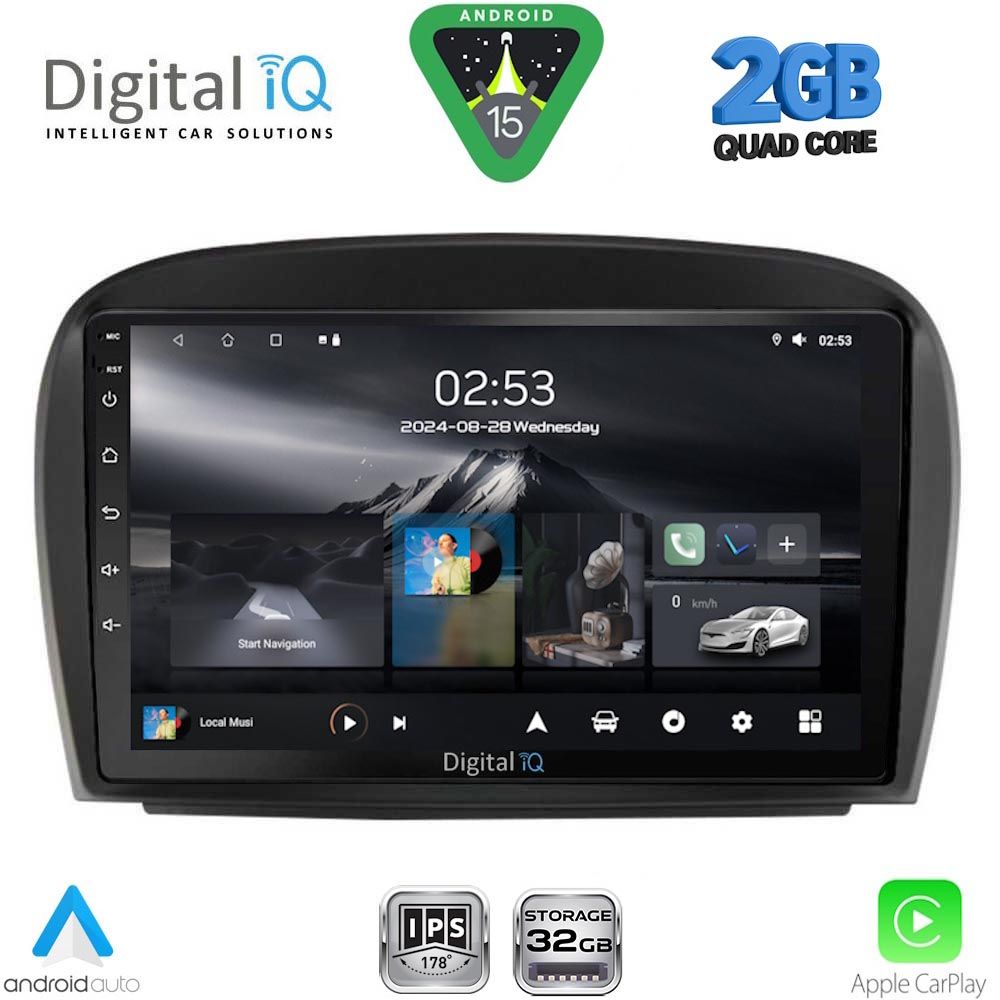 DIGITAL IQ RSD 1427_CPA (9inc) MULTIMEDIA TABLET for MERCEDES SL (R230) FACELIFT mod. 2006-2012 DIGITAL IQ RSD 1427_CPA (9inc) MULTIMEDIA TABLET for MERCEDES SL (R230) FACELIFT mod. 2006-2012