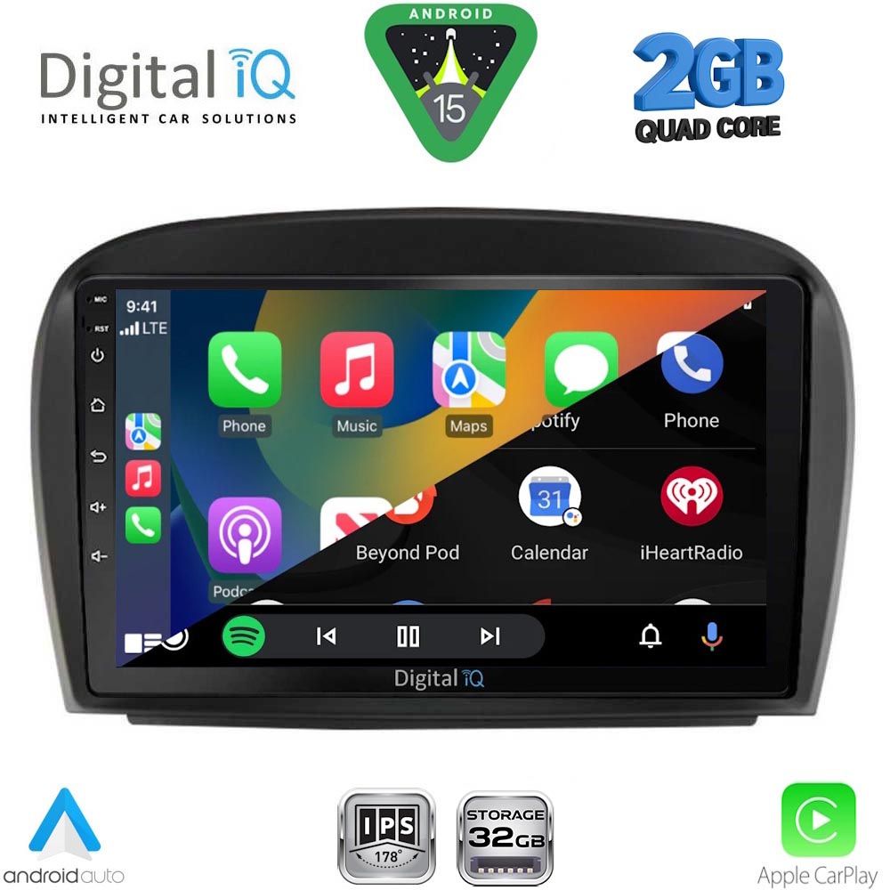 DIGITAL IQ RSD 1427_CPA (9inc) MULTIMEDIA TABLET for MERCEDES SL (R230) FACELIFT mod. 2006-2012 DIGITAL IQ RSD 1427_CPA (9inc) MULTIMEDIA TABLET for MERCEDES SL (R230) FACELIFT mod. 2006-2012