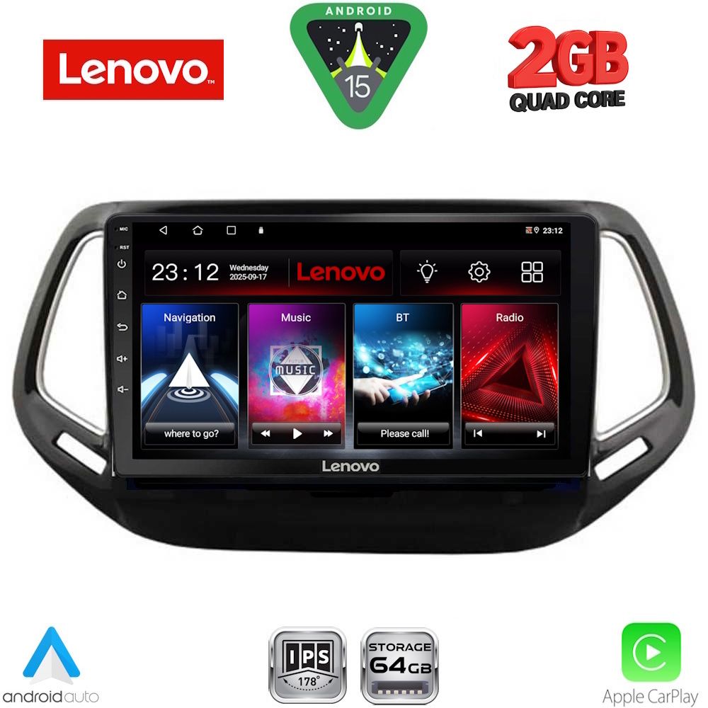 LENOVO LVD 2278_CPA (10inc) MULTIMEDIA TABLET for JEEP COMPASS mod. 2016-2021 LENOVO LVD 2278_CPA (10inc) MULTIMEDIA TABLET for JEEP COMPASS mod. 2016-2021