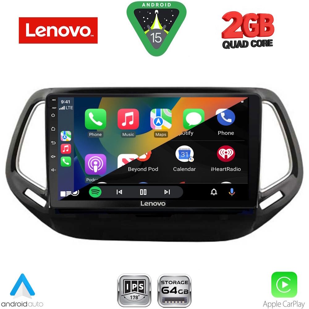LENOVO LVD 2278_CPA (10inc) MULTIMEDIA TABLET for JEEP COMPASS mod. 2016-2021 LENOVO LVD 2278_CPA (10inc) MULTIMEDIA TABLET for JEEP COMPASS mod. 2016-2021
