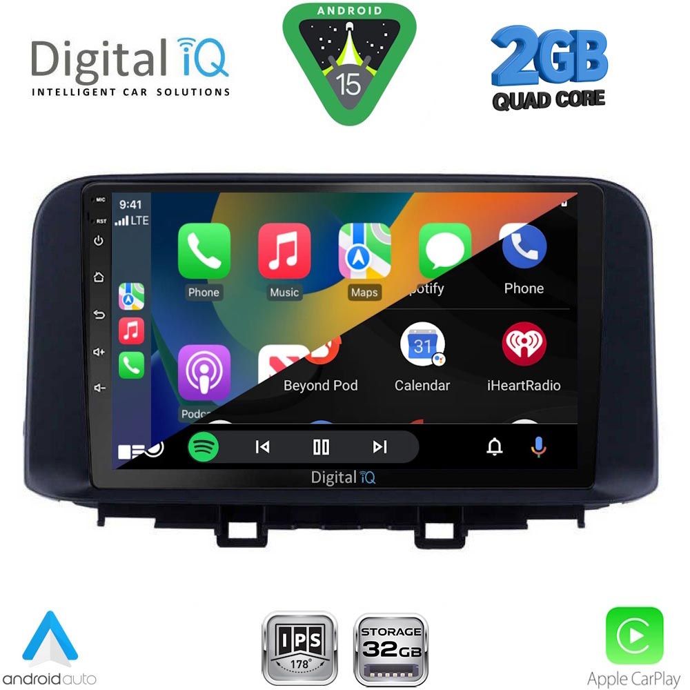 DIGITAL IQ RSD 1237_CPA (10inc) MULTIMEDIA TABLET for HYUNDAI KONA mod. 2017-2023 DIGITAL IQ RSD 1237_CPA (10inc) MULTIMEDIA TABLET for HYUNDAI KONA mod. 2017-2023