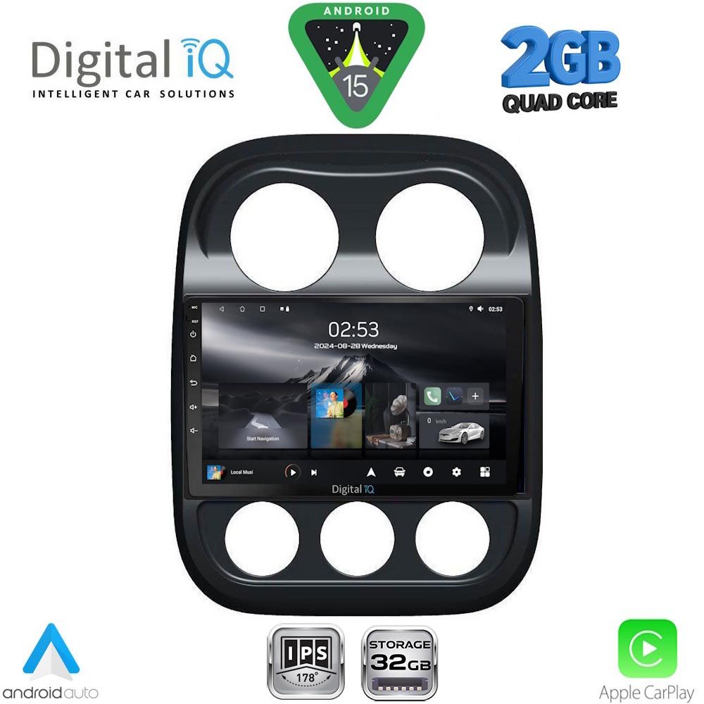 DIGITAL IQ RSD 1277_CPA (10inc) MULTIMEDIA TABLET for JEEP COMPASS - PATRIOT mod. 2007-2016 DIGITAL IQ RSD 1277_CPA (10inc) MULTIMEDIA TABLET for JEEP COMPASS - PATRIOT mod. 2007-2016