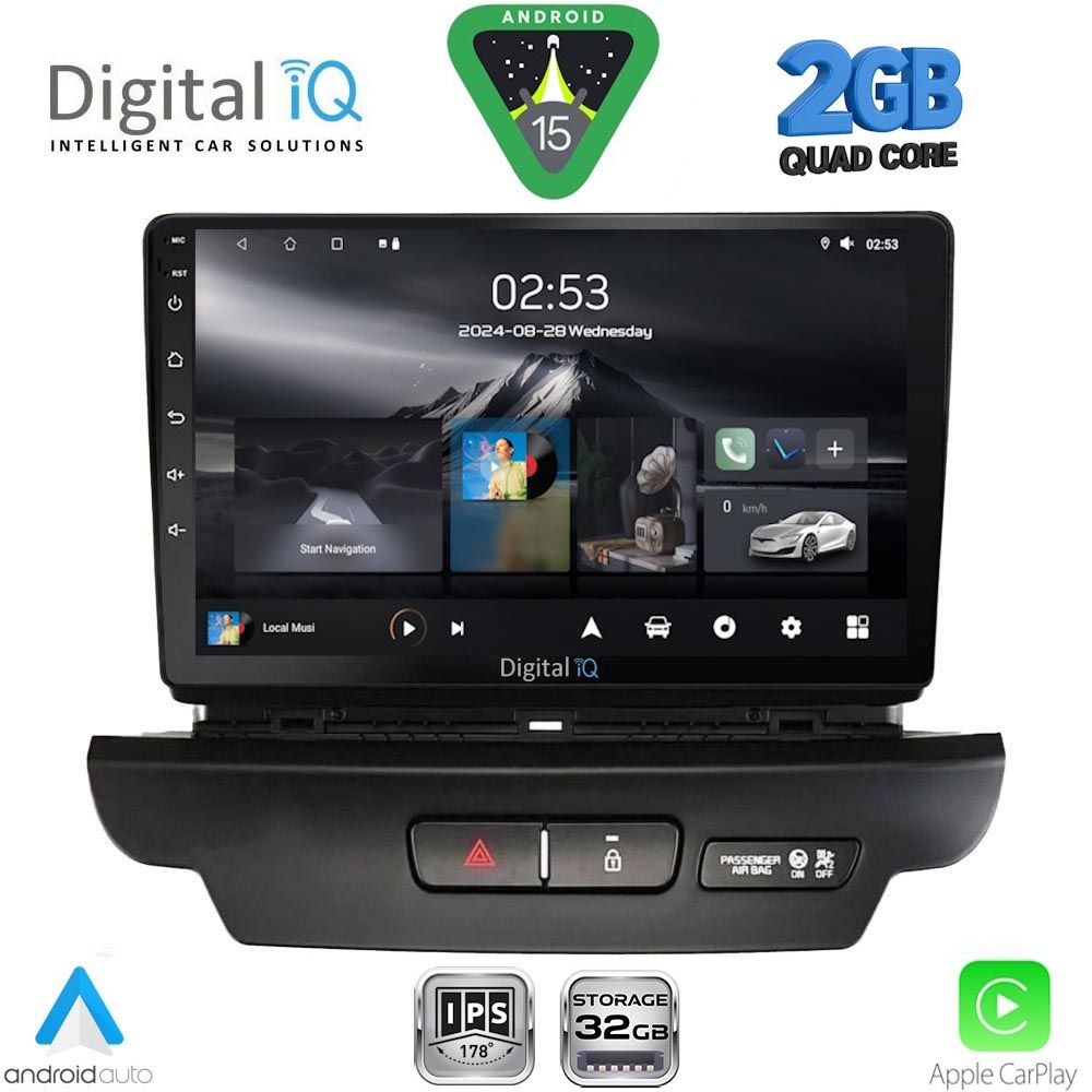 DIGITAL IQ RSD 1304_CPA (9inc) MULTIMEDIA TABLET for KIA CEED - XCEED mod. 2018-2022 DIGITAL IQ RSD 1304_CPA (9inc) MULTIMEDIA TABLET for KIA CEED - XCEED mod. 2018-2022