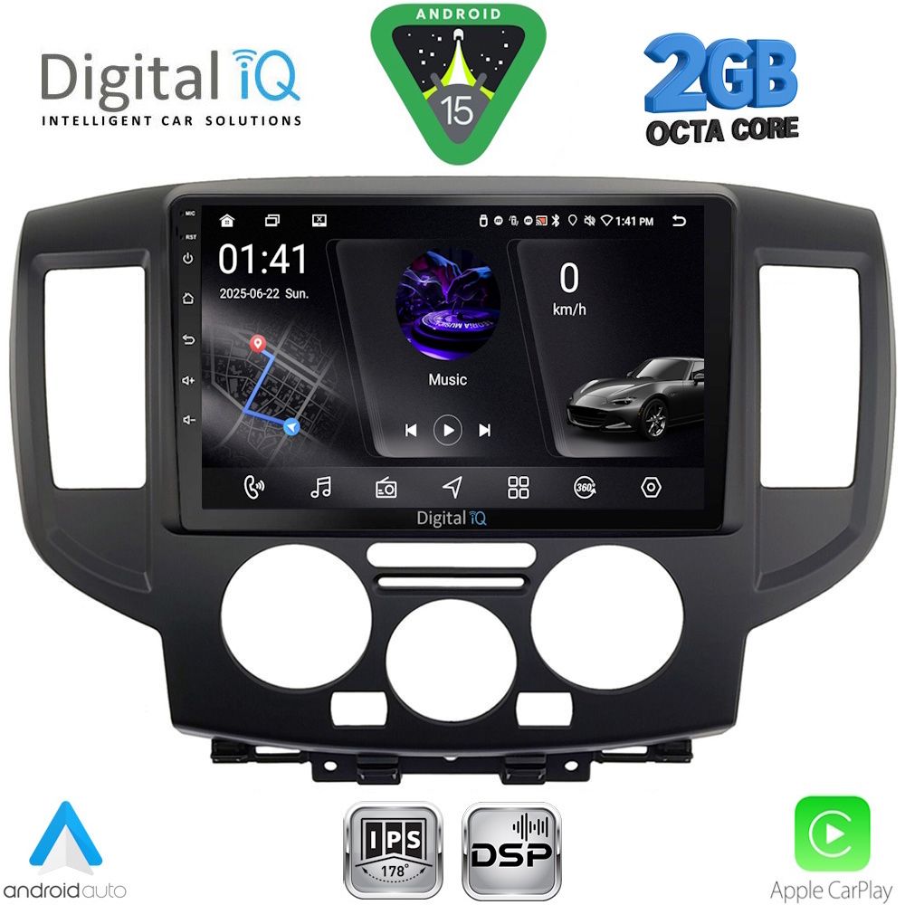 DIGITAL IQ RSF 4458BL_CPA (9inc) MULTIMEDIA TABLET for NISSAN NV 200 mod. 2009-2020 (BLACK) DIGITAL IQ RSF 4458BL_CPA (9inc) MULTIMEDIA TABLET for NISSAN NV 200 mod. 2009-2020 (BLACK)
